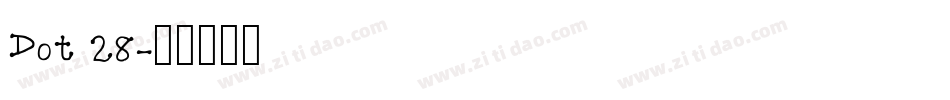 Dot 28字体转换